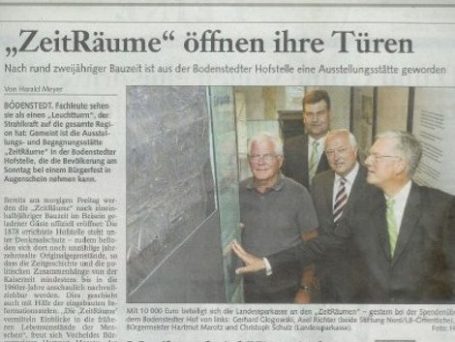 ZeitRäume Bodenstedt zur Eröffnung im Juli 2011: die ZeitRäume öffnen ihre Türen